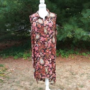 Spense Woman Sleeveless Tunic With Hi-Lo Hem